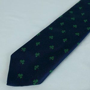 St. Patricks Day Tie Shamrock Silk Blend